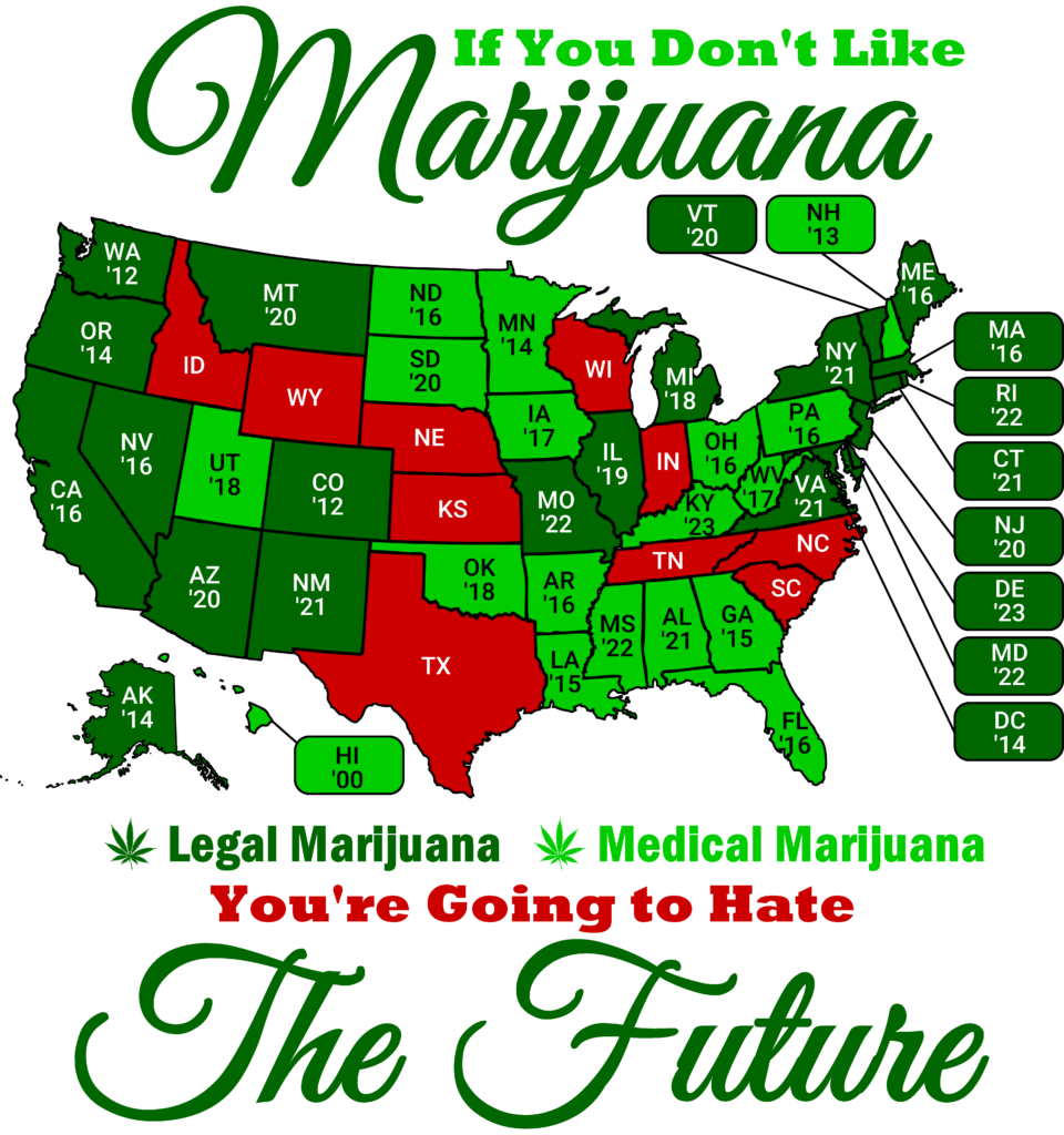 "Radical" Russ's Marijuana States Map