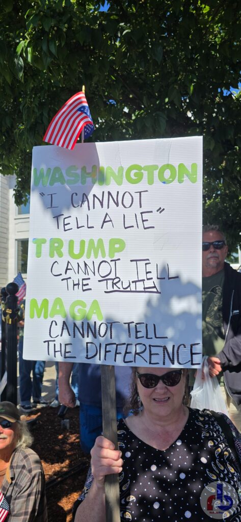 Washington: I Cannot Tell A Lie. Trump Cannot Tell the Truth. MAGA Cannot Tell the Difference.