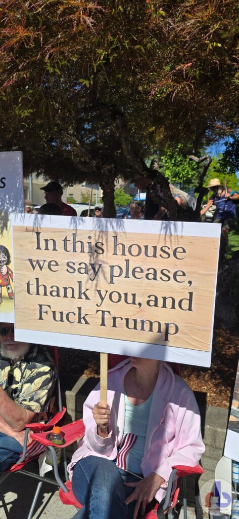 In this house, we say please, thank you, and Fuck Trump