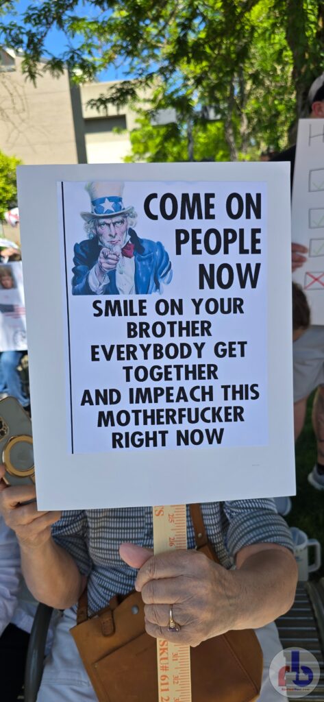 Come on people now, smile on your brother, everybody get together and impeach this motherfucker right now